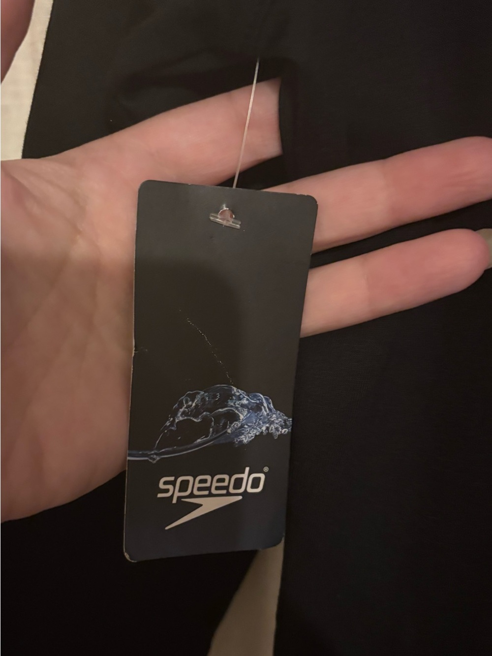 NWT Speedo Aquatic Swim Cover-up Robe Full Zip Hoodie Black medium - Picture 5 of 10